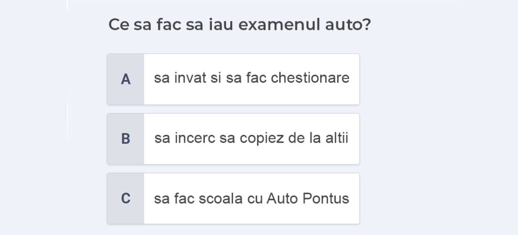 ce se da la examenul auto in constanta